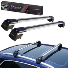 For RENAULT MEGANE GRAND 2016-ONWARDS Aluminium Roof Rack Cross Bars Anti-Theft