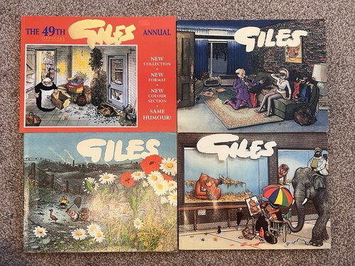 Vintage giles cartoon books - giles,