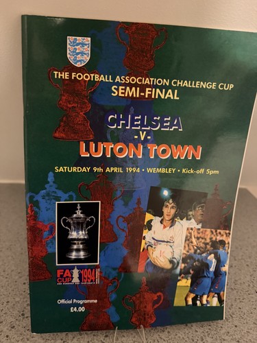 Chelsea luton town programme - luton,
