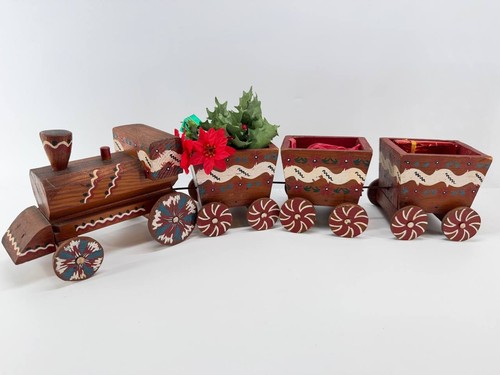 Vintage wooden christmas - vintage,