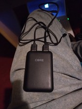 CORE POWER BANK 5000 mah! PORTABLE! FAST! BLACK! COVENIENT SIZE FOR TRAVEL! top!