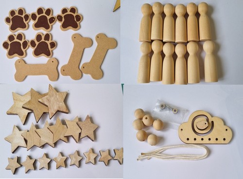 Wooden peg dolls stars - dolls,, make