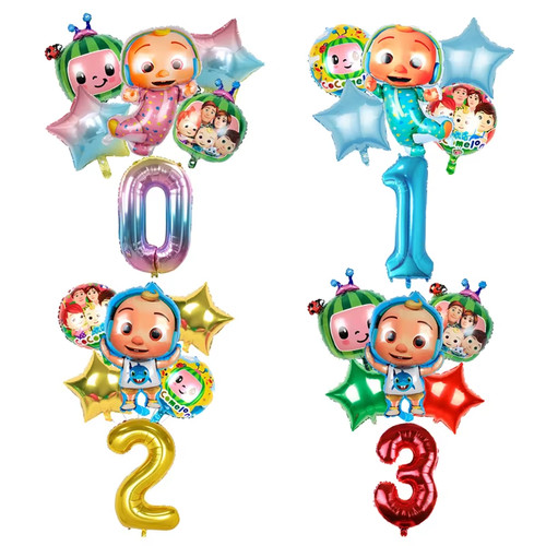 6pcs cocomelon age number - 6pcs, jj