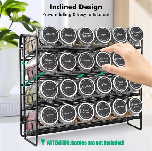 Tier spice herb jar rack - 4,