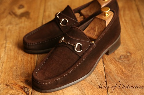 Gucci brown suede silver bit - silver,