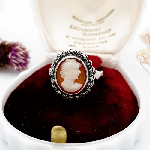 Antique art deco cameo - antique,
