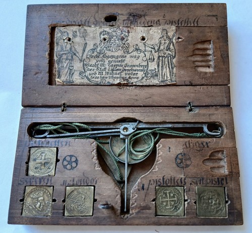 Antique coin scales caspar - coin,