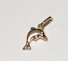 Small 9ct Yellow Gold Dolphin