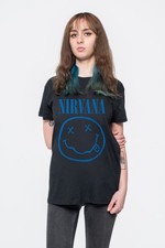 Nirvana T Shirt Blue Smile