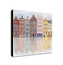 Watertown Canal Houses Wall