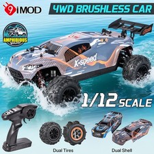 9IMOD 1:12 Amphibious RC Off-Road Car 70KM/h Brushless Dual Shell Tires Vehicle