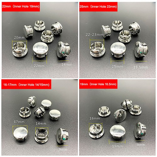 Silver tube inserts round - silver,