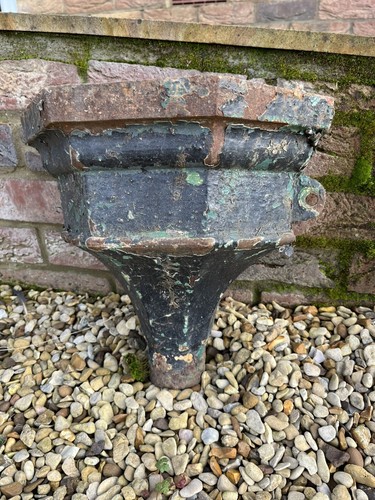 Vintage cast iron drain - vintage,