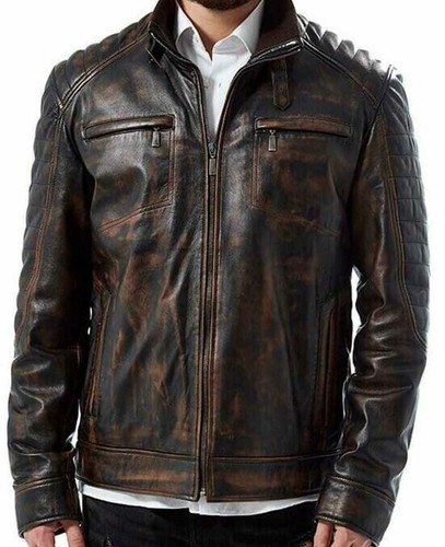 Men genuine leather jackets - men's,