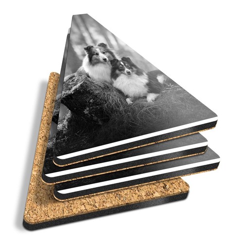 Triangle coasters bw - -,