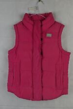 SUPERDRY Pink Padded Gilet size XS Womens Ful lZip Academy Vest