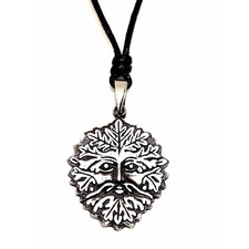 Green Man Neckace Pendant