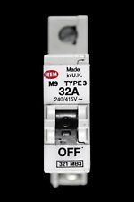 MEM 32 AMP TYPE 3 M9 MCB CIRCUIT BREAKER 321MB3