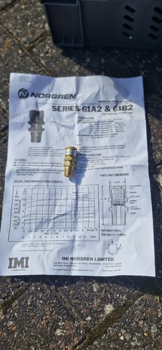 Norgren pressure relief valve - pressure,
