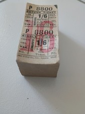 Vintage Bus Ticket block  UNUSED - Samuel Ledgard Buses of Armley, Leeds
