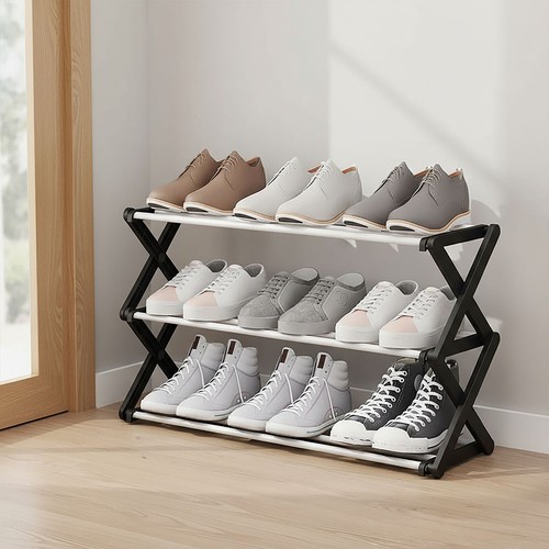 Black foldable tier metal - black,