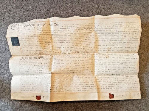 Georgian vellum indenture - georgian,