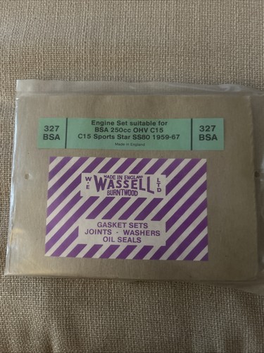 Wassell engine gasket set bsa - wassell,