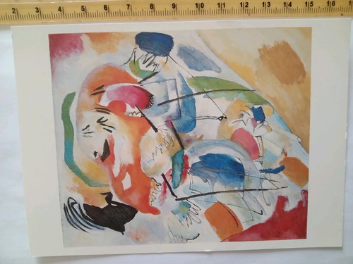 Vintage modern art postcard - vintage,