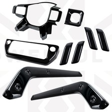 Interior trim kit Gloss Black for New Land Rover Defender L663 X trim 9pc 90 110