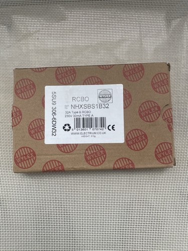 Wylex rcbo 32a - 32a, type