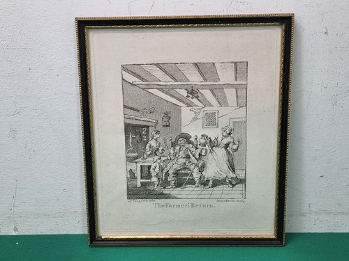Framed antique the farmers - antique,