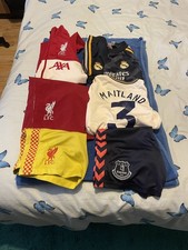 Children Football Shirt Bundle Job Lot mix size and brand all genuine 