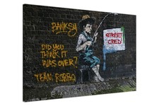 Banksy Street Cred Canvas Wall