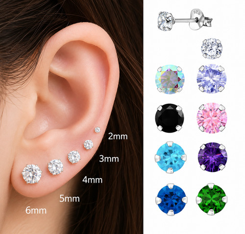 925 sterling silver stud - 925,