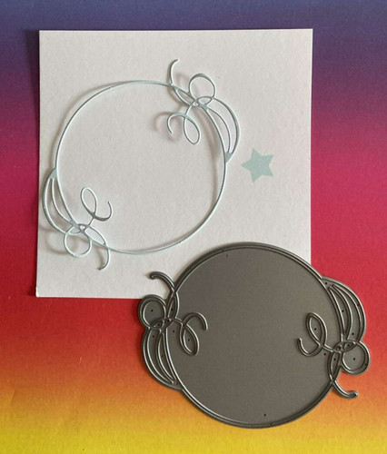 Circle swirl cutting die - circle,