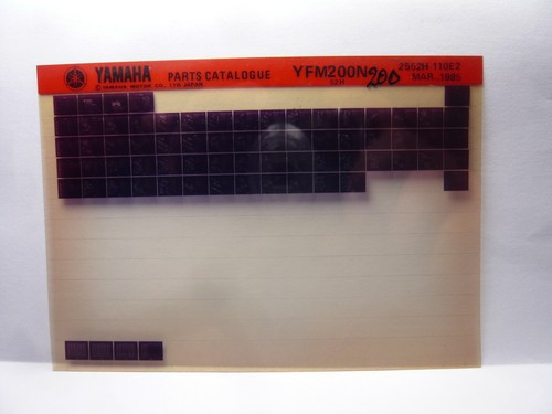 Yamaha yfm200 type - yfm200, n