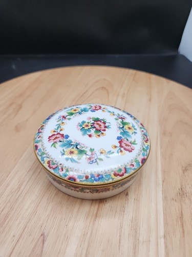 Coalport ming rose - lidded, pot
