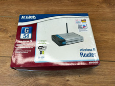 Vintage D-Link Router In Original Box With Cd And Cables
