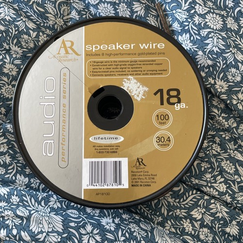 Acoustic research 100ft 18ga - acoustic,