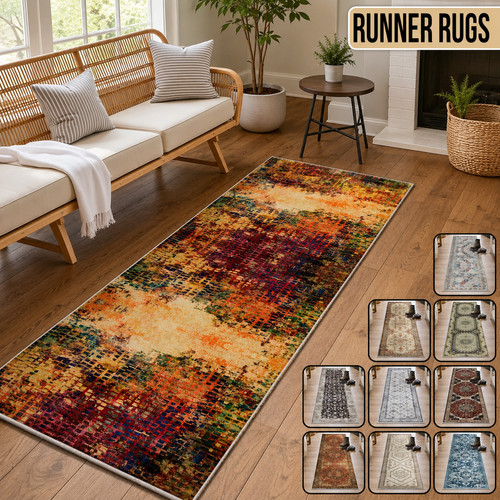 Washable hallway runner rug - washable,