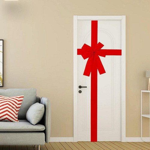 Cabinet door ribbon bow red - ribbon,