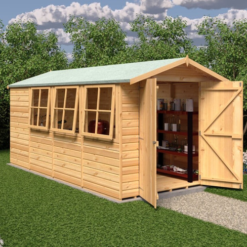 13x7 wooden garden shed - 13x7,