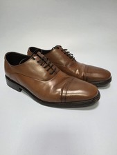 M&S Collezione Luxury Men's Brown Leather Lace-Up Shoes UK 9 Extra Wide Fit