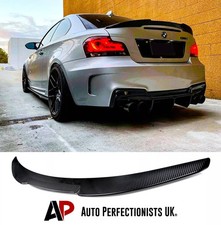 BMW 1 Series Coupe 1M E82 Carbon Fibre Rear Boot Lip Spoiler Wing 2007-2013
