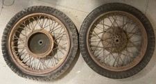 2x VINTAGE 18" 3.25 40 SPOKE