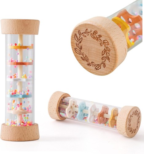 Wooden teether rassel baby - teether,