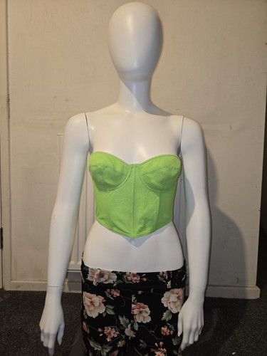Neon lime green strapless - lime,