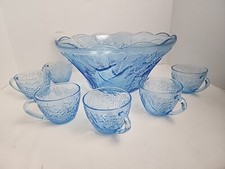 Vtg KIG Bali Fruit Garden Blue