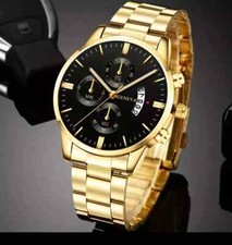 Geneva gold mens watch - mens,