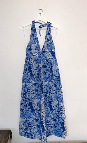 Zara blue white floral - zara,